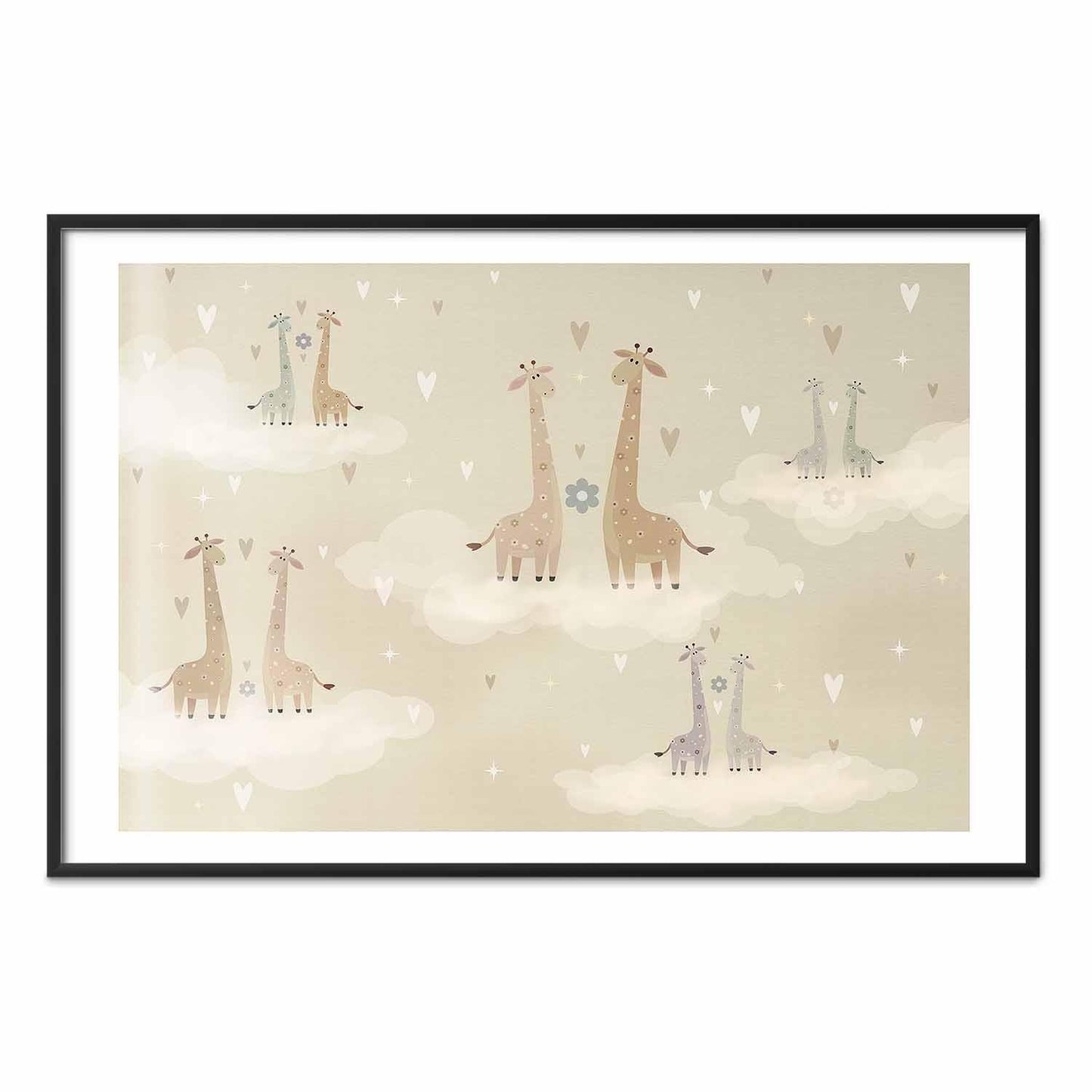 Poster - Loving Giraffes