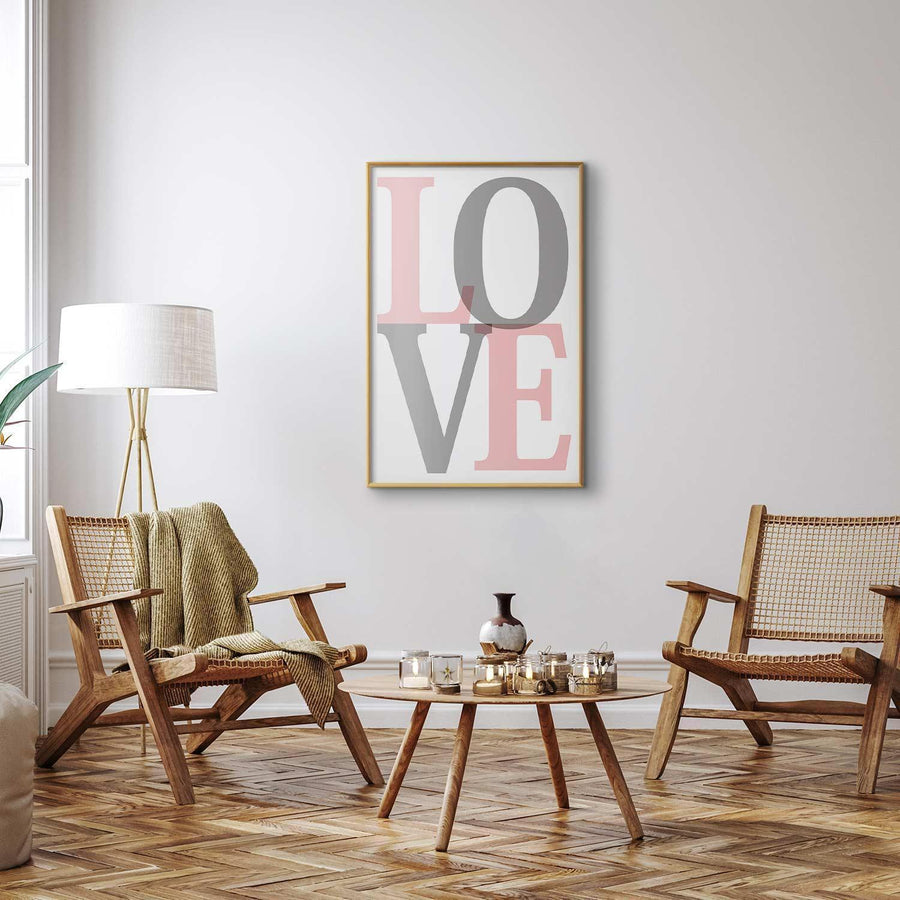 Poster - Gray Love Artgeist