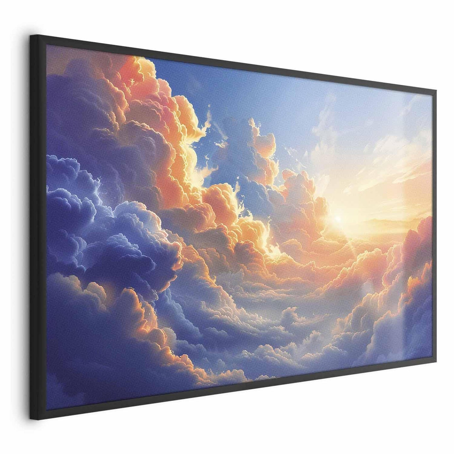 Poster - Sunset Over a Cloudy Sea: A Wonderful Symphony of Colors Artgeist