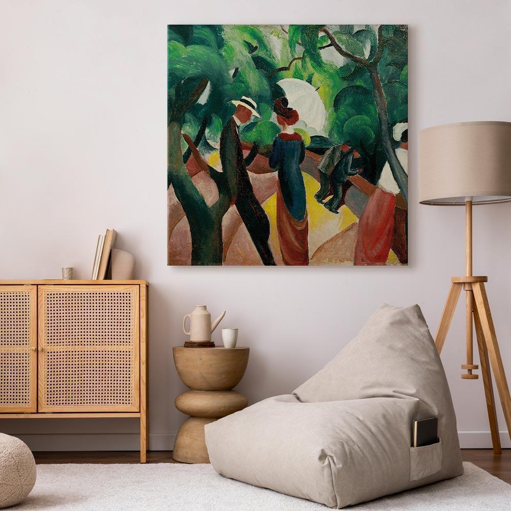 Leinwandbild - August Macke – Promenade