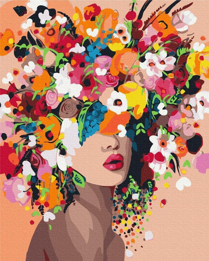 Malen nach Zahlen - Flower fairy