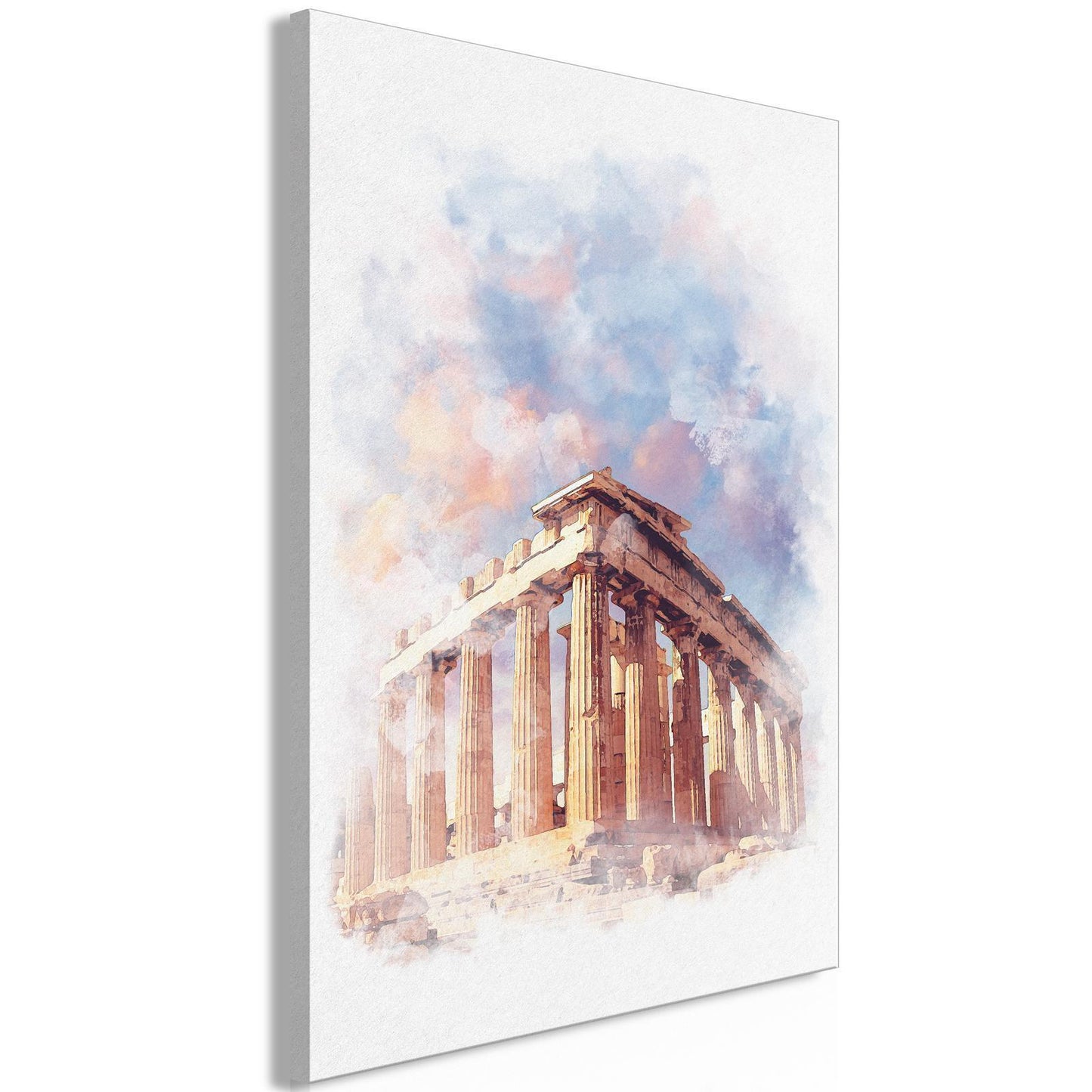 Leinwandbild - Painted Parthenon (1 Part) Vertical Artgeist