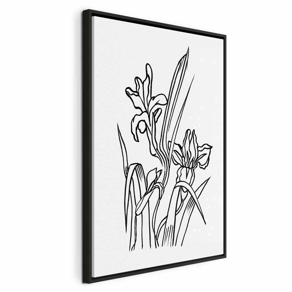 Leinwandbild - Love Irises (1 Part) Vertical