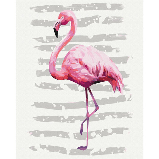 Malen nach Zahlen - Beautiful Flamingo