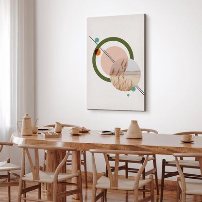 Leinwandbild - Geometric Landscape (1 Part) Vertical