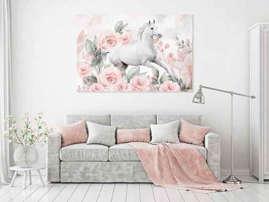 Leinwandbild - Gallop Among the Roses (1 Part) Wide Artgeist