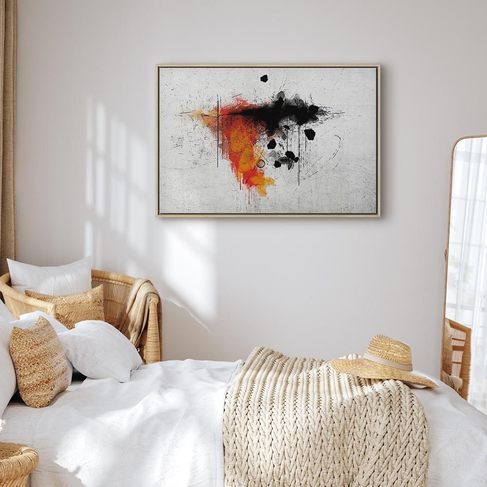 Leinwandbild - Expression of Red (1 Part) Wide