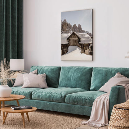 Leinwandbild - Winter in the Dolomites (1 Part) Vertical