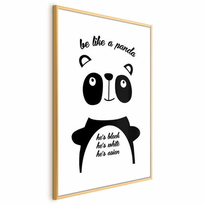 Poster - Be Like a Panda Artgeist