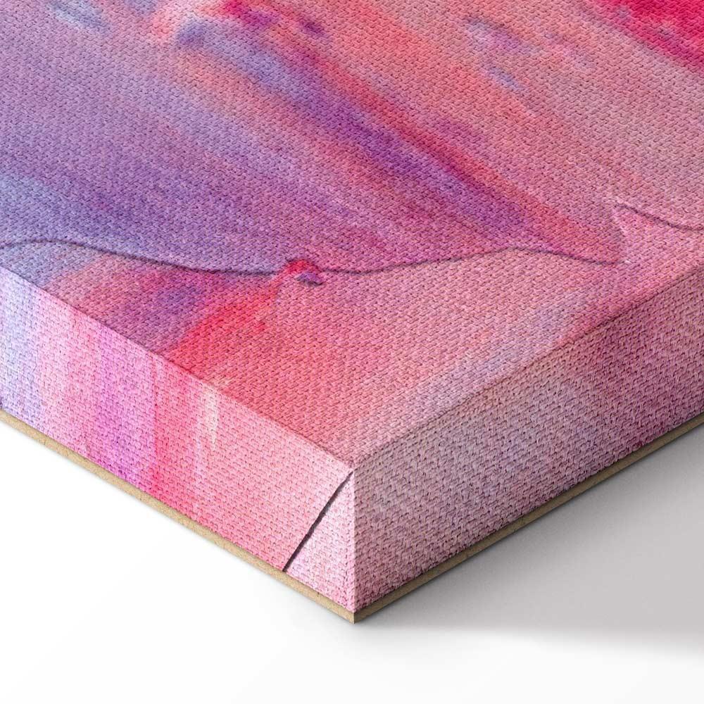 Leinwandbild - Colorful Contrasts - Energetic Color Transitions in Shades of Pink