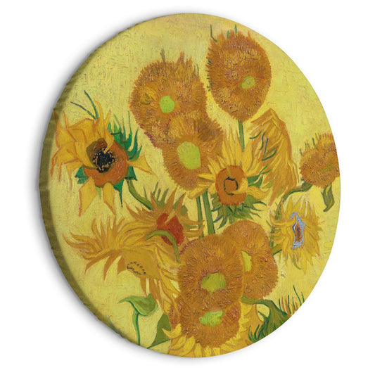 Rundes Bild - Sunflowers (Vincent van Gogh) Artgeist