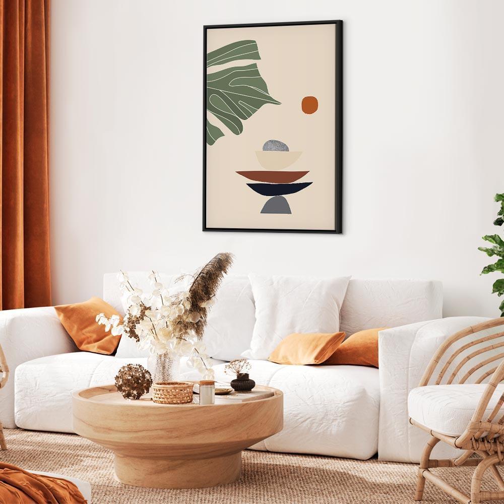 Leinwandbild - On the Sunny Terrace (1 Part) Vertical