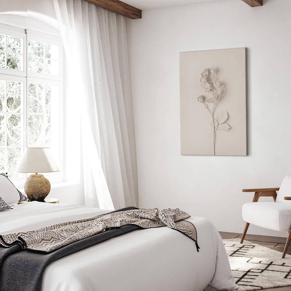 Leinwandbild - Harmonious Rose (1 Part) Vertical