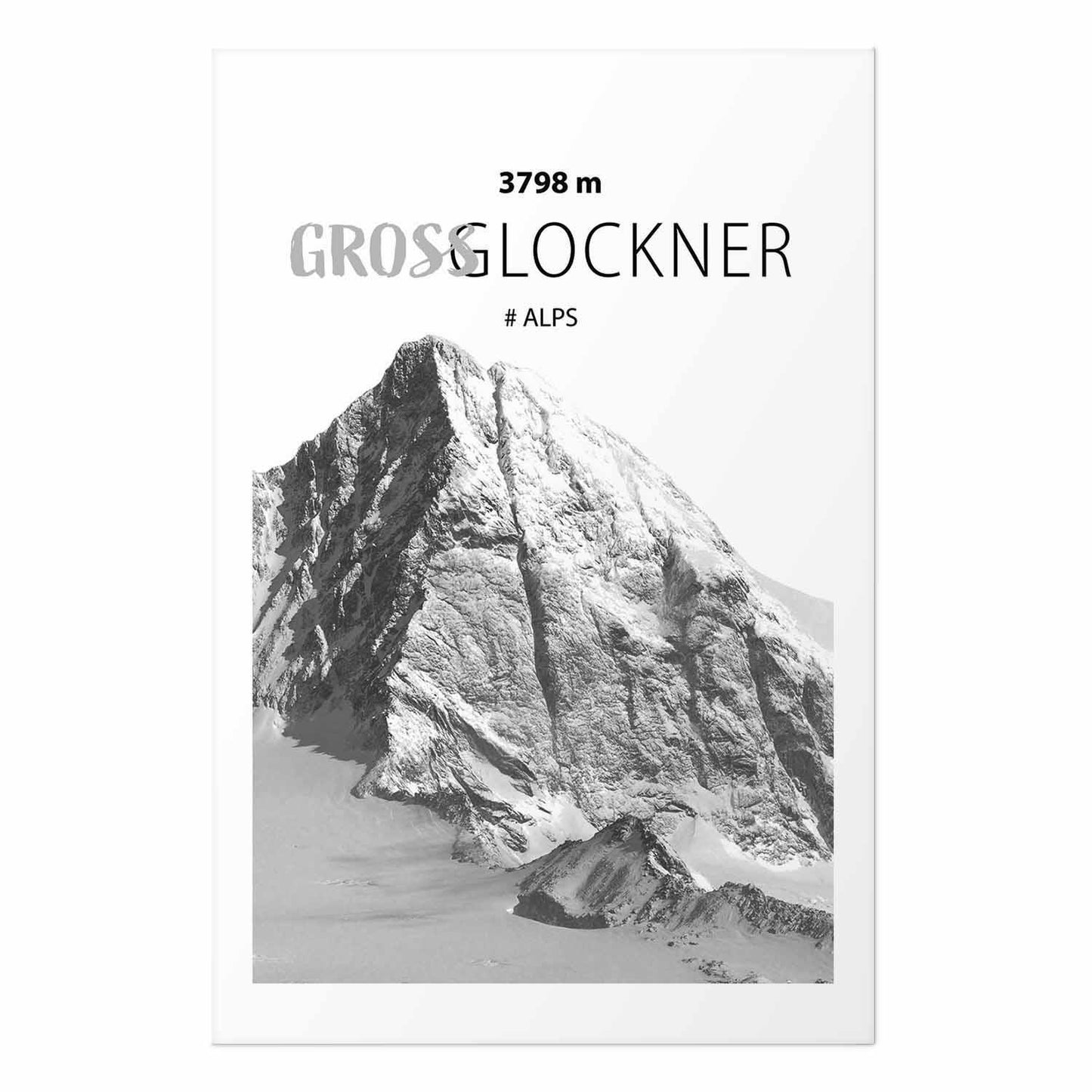 Poster - Majestic mountain peak Glosslockner mountain crown mountain landscape