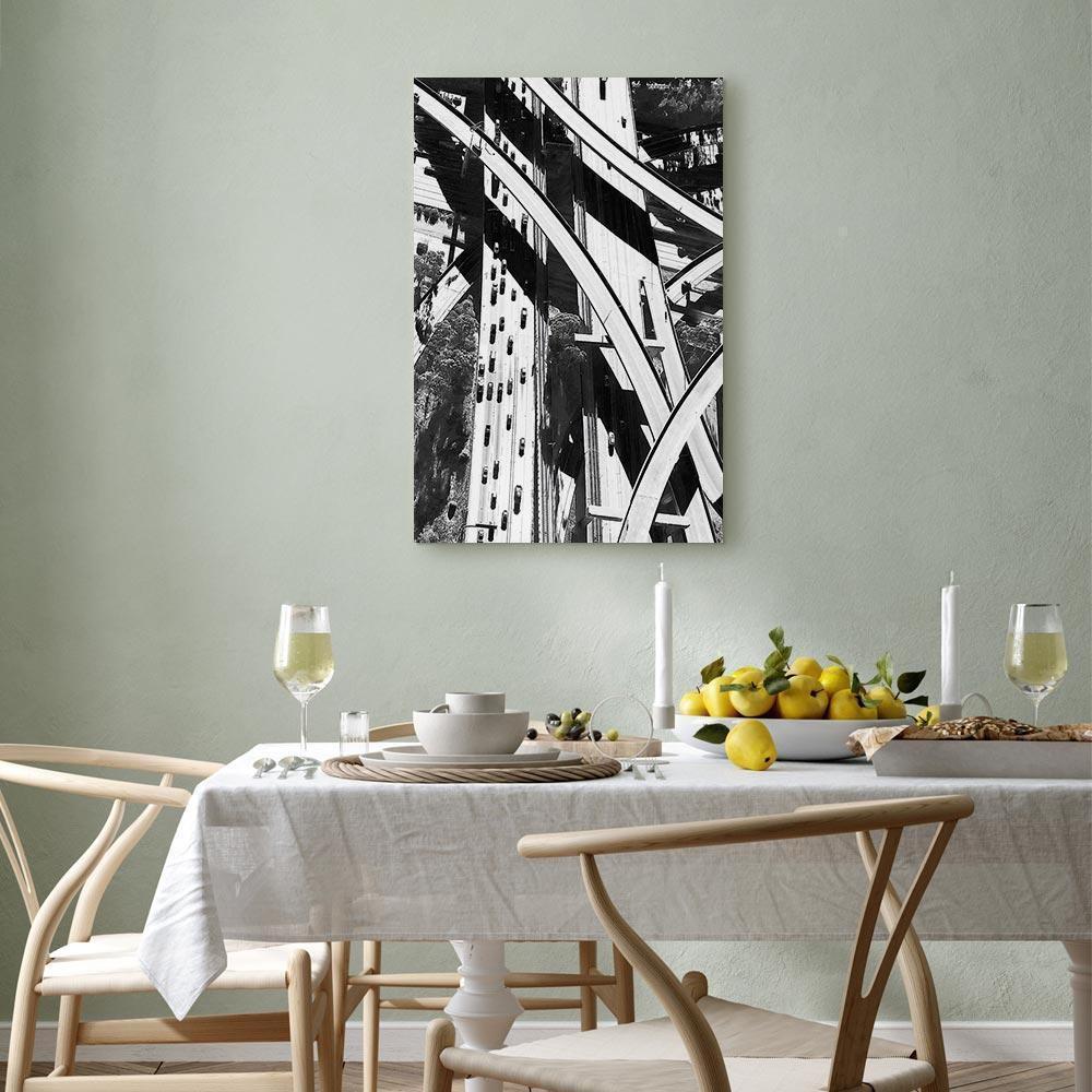 Leinwandbild - City Geometry (1 Part) Vertical