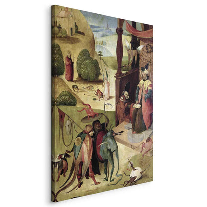 Leinwandbild - StJames and the Magician (Hieronim Bosch) Artgeist