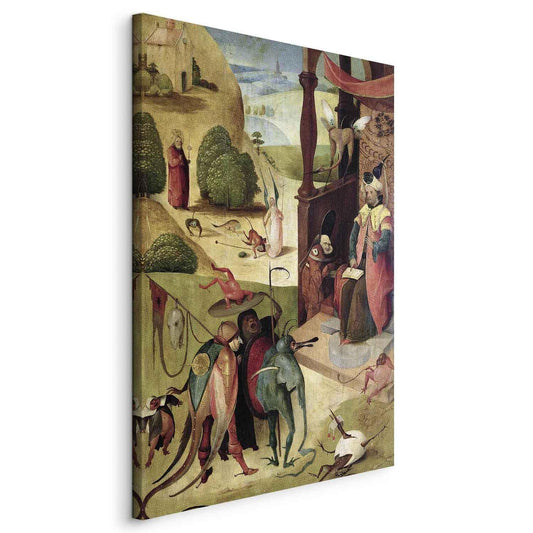 Leinwandbild - StJames and the Magician (Hieronim Bosch) Artgeist
