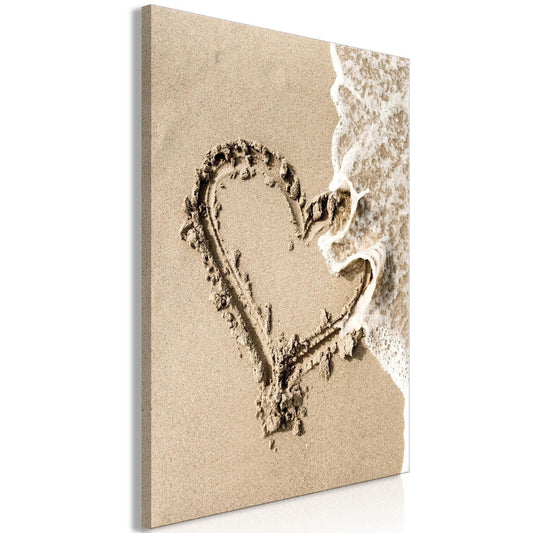 Leinwandbild „Welle der Liebe“ – Vertikales 1-teiliges Wandbild