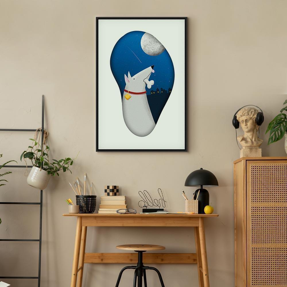 Leinwandbild - Dog Dreams (1 Part) Vertical