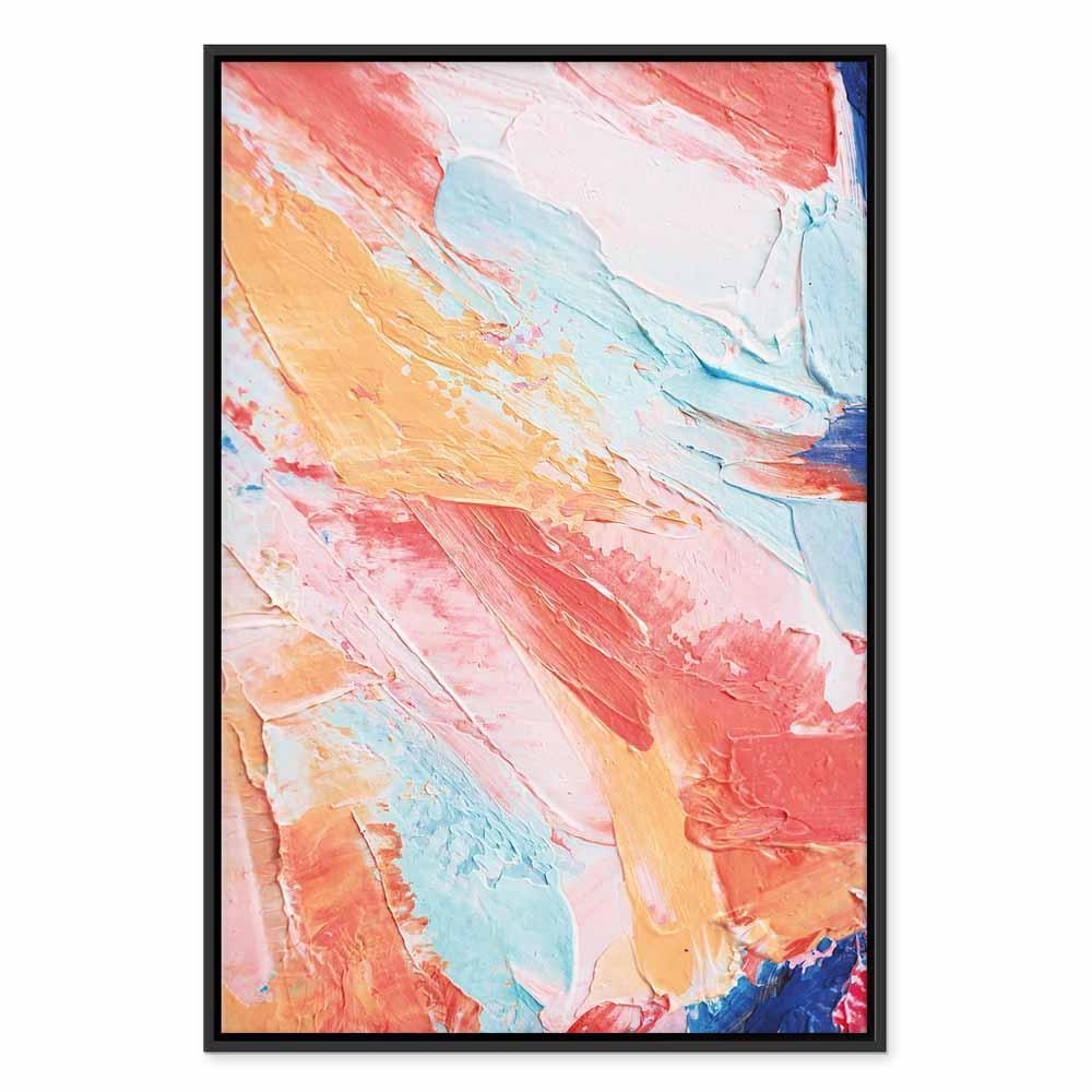 Leinwandbild - Spring Shades - A Colorful Mix of Warm and Cool Tones on Canvas
