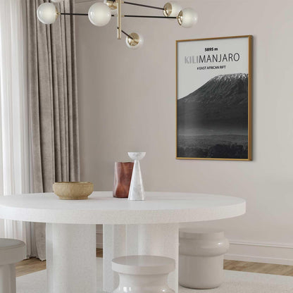 Poster - The majestic Kilimanjaro mountain peak, crown of mountains, mountain landscape