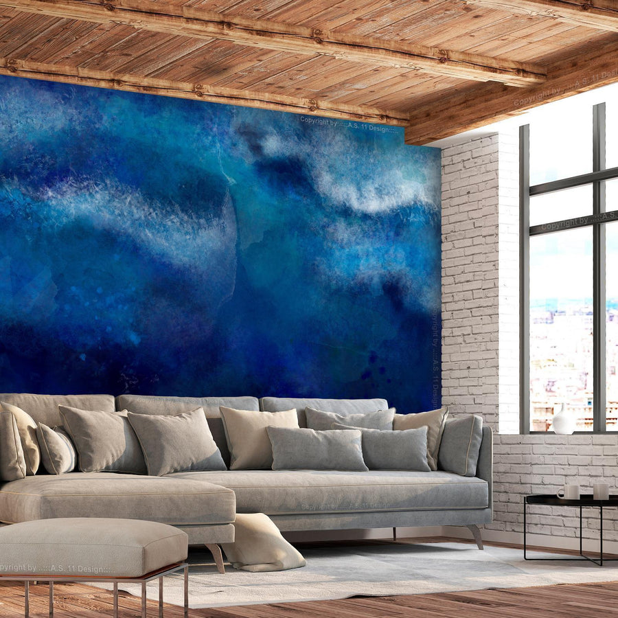 tapete „Ocean Depths“ – Unterwasserwelt in Blau für moderne Wände