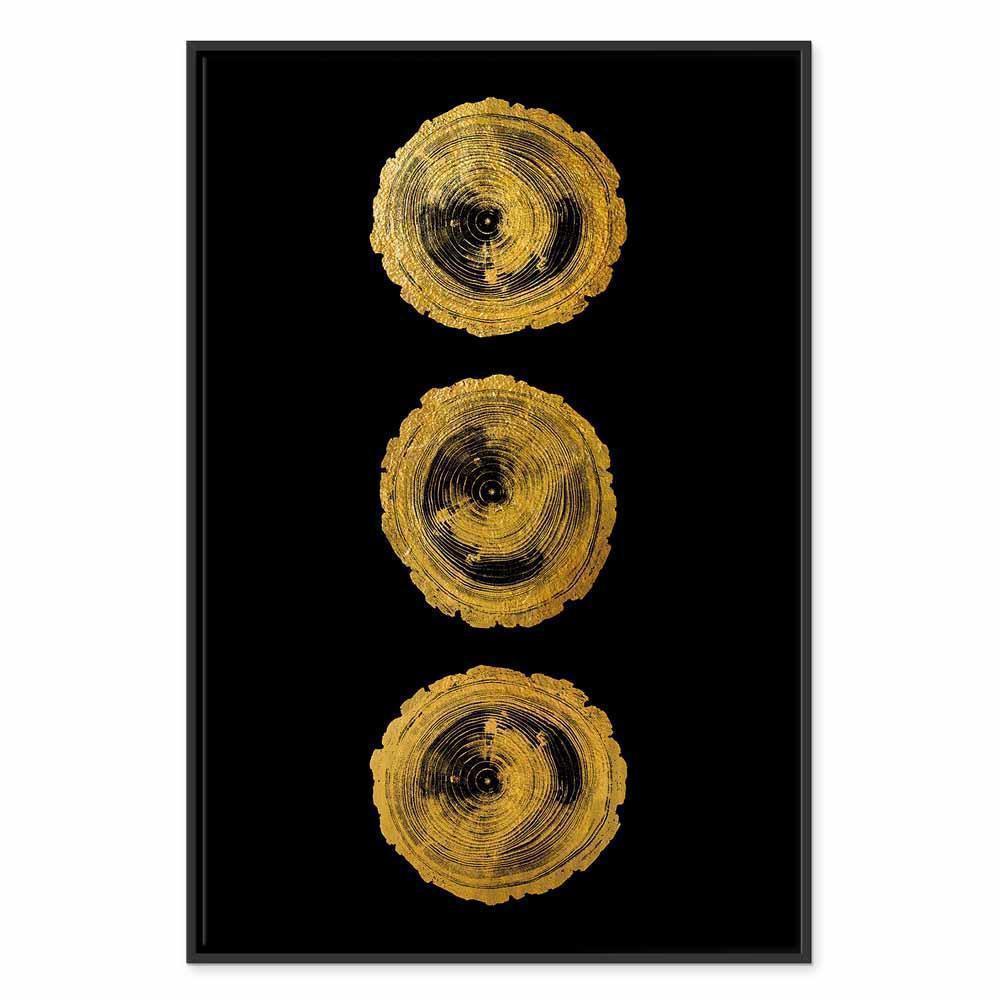 Leinwandbild - Golden Knots (1 Part) Vertical