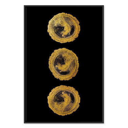 Leinwandbild - Golden Knots (1 Part) Vertical