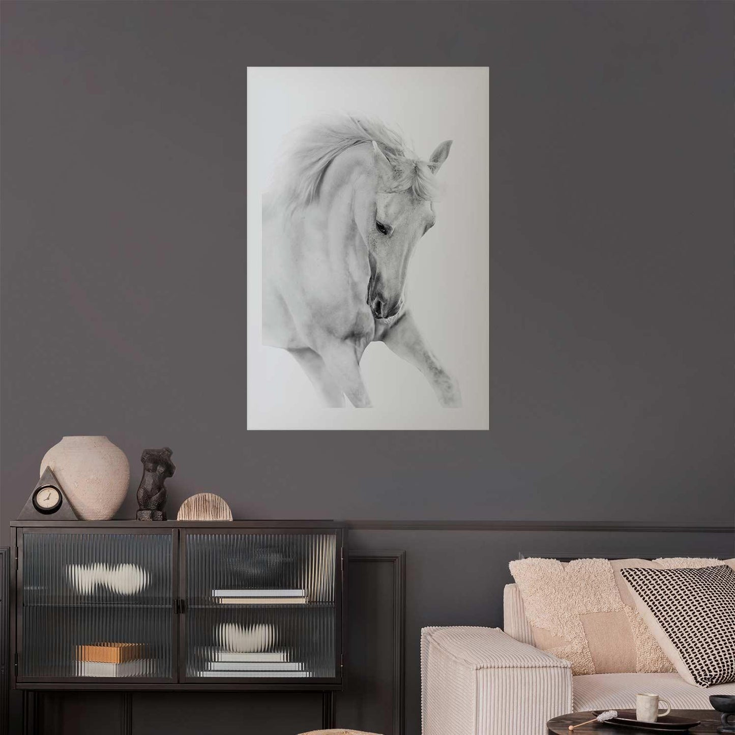 Poster - White Horse Artgeist
