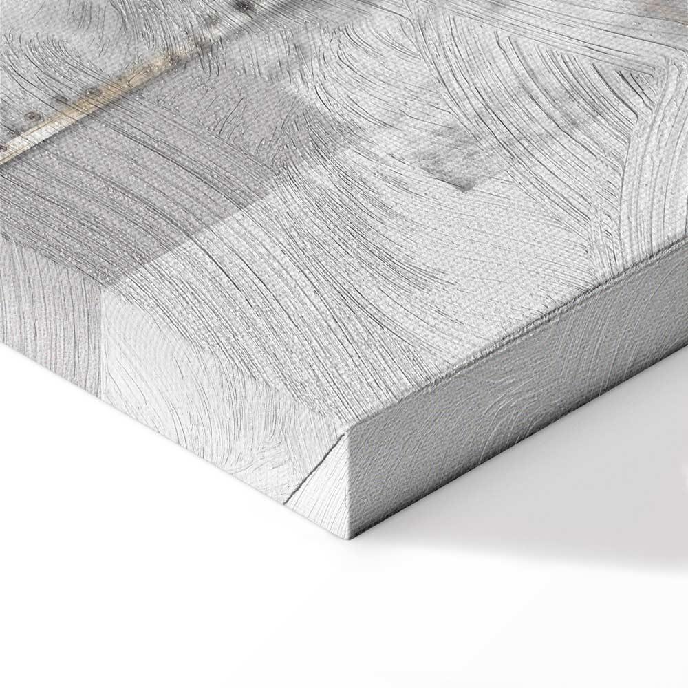 Leinwandbild - Silver Tree (1 Part) Vertical