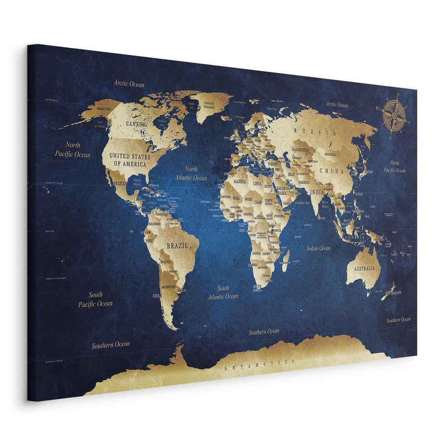 Leinwandbild - World Map