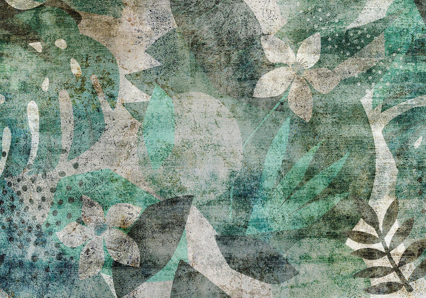Fototapete – Florale Wandkunst mit künstlerischem Flair
