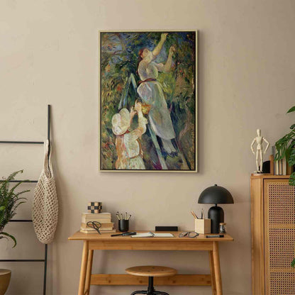 Leinwandbild - Berthe Morisot – The Cherry Picker