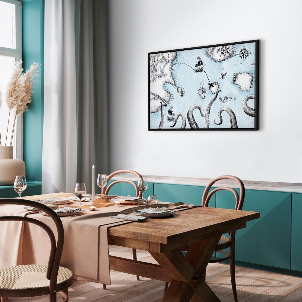 Leinwandbild - Treasure Map (1 Part) Wide