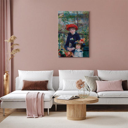 Leinwandbild - Pierre-Auguste Renoir – Two Sisters (On the Terrace)