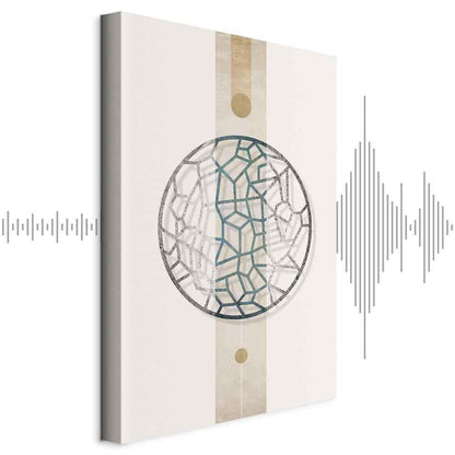 Leinwandbild - Circle with Artistic Details (1-part) - Abstract Shape