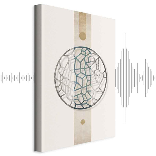 Leinwandbild - Circle with Artistic Details (1-part) - Abstract Shape