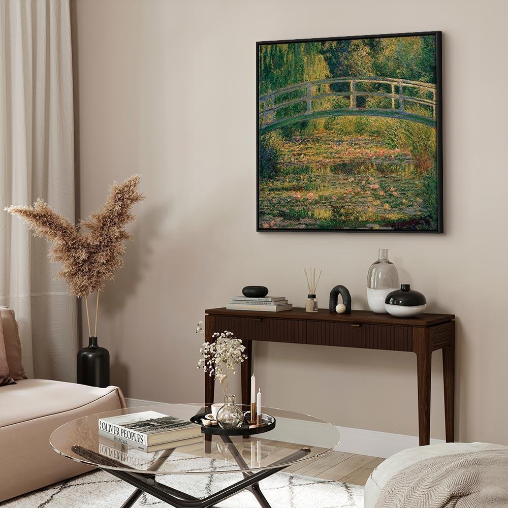 Leinwandbild - Claude Monet – Bridge over a Pond of Water Lilies