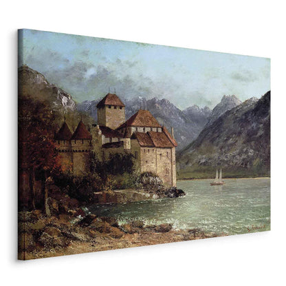Leinwandbild - Gustave Courbet -Chillon Castle