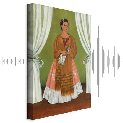 Leinwandbild - Frida Kahlo – Self-Portrait Dedicated to Leon Trotsky