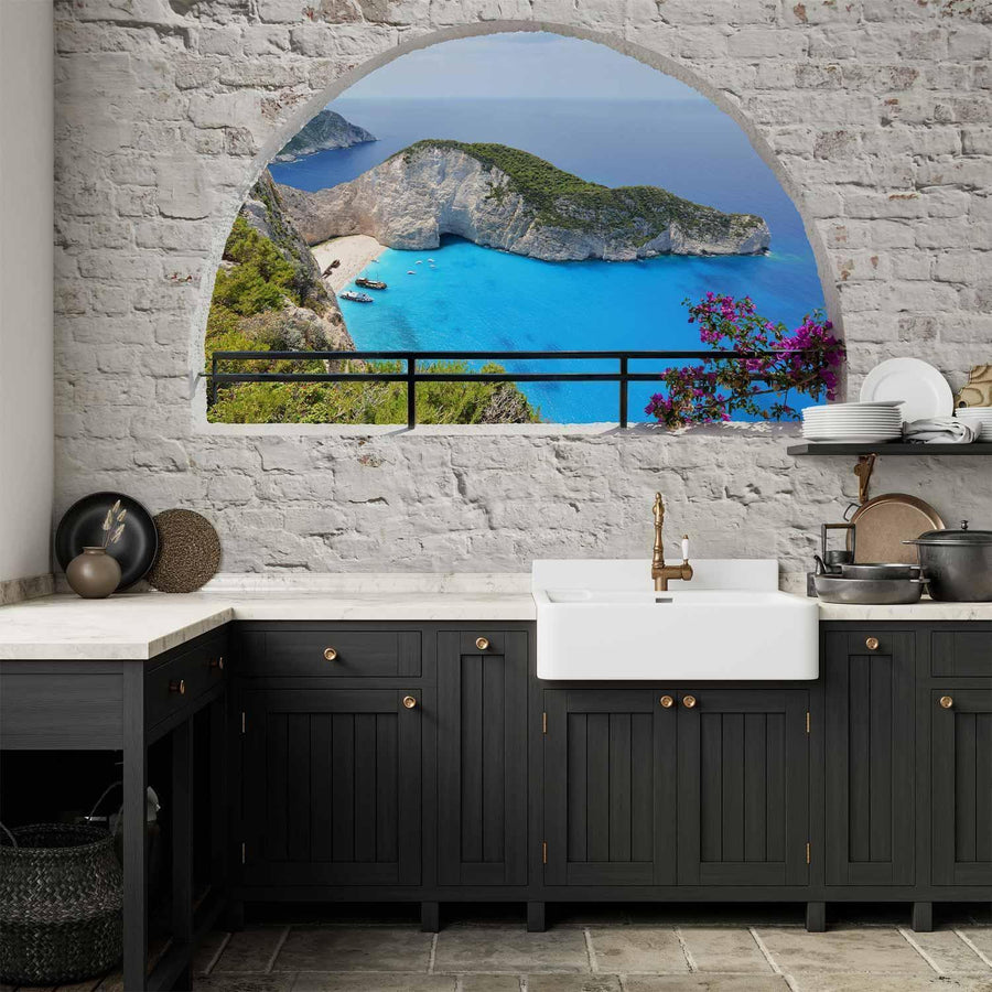 Fototapete Kalamaki Zakynthos – Traumhafte Küstenlandschaft aus Griechenland Sawelt