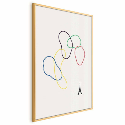 Poster - Colorful Circles - digital graphic - minimalism Artgeist