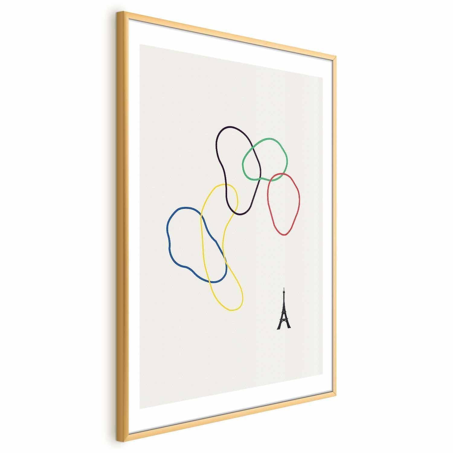 Poster - Colorful Circles - digital graphic - minimalism Artgeist