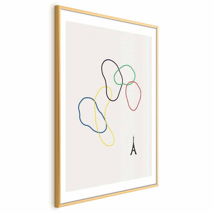 Poster - Colorful Circles - digital graphic - minimalism Artgeist