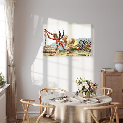 Leinwandbild - Jacques-Louis David – Caricature of the English Government