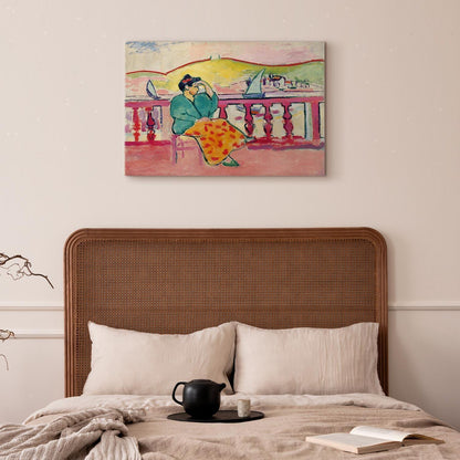 Leinwandbild - Henri Matisse – Woman on the Terrace