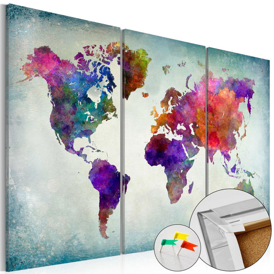 Korkbild - World in Colors Artgeist