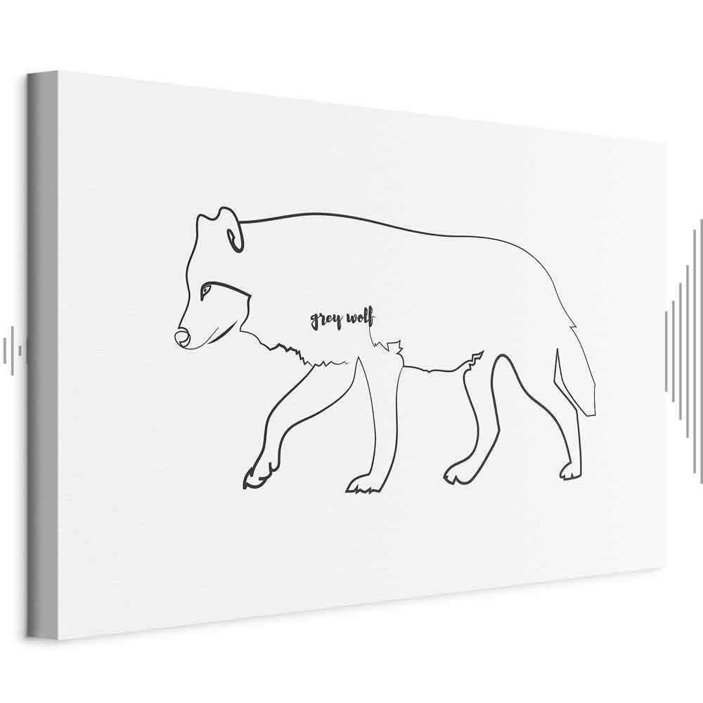 Leinwandbild - Wolf (1 Part) Wide