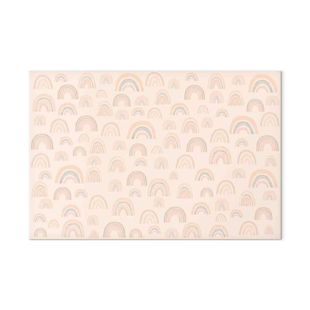 Leinwandbild - August Sky - Various Sizes of Rainbows in Calm Colors