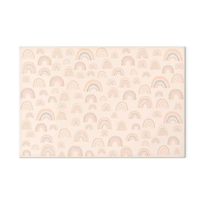 Leinwandbild - August Sky - Various Sizes of Rainbows in Calm Colors